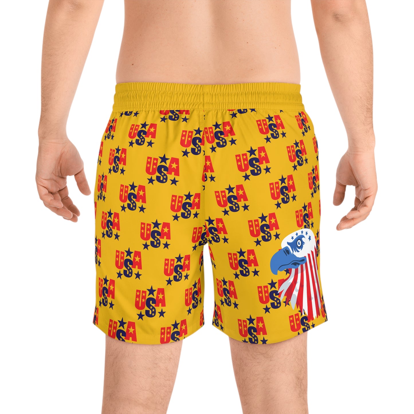 Naval Men's Mid-Length Swim Shorts (AOP)