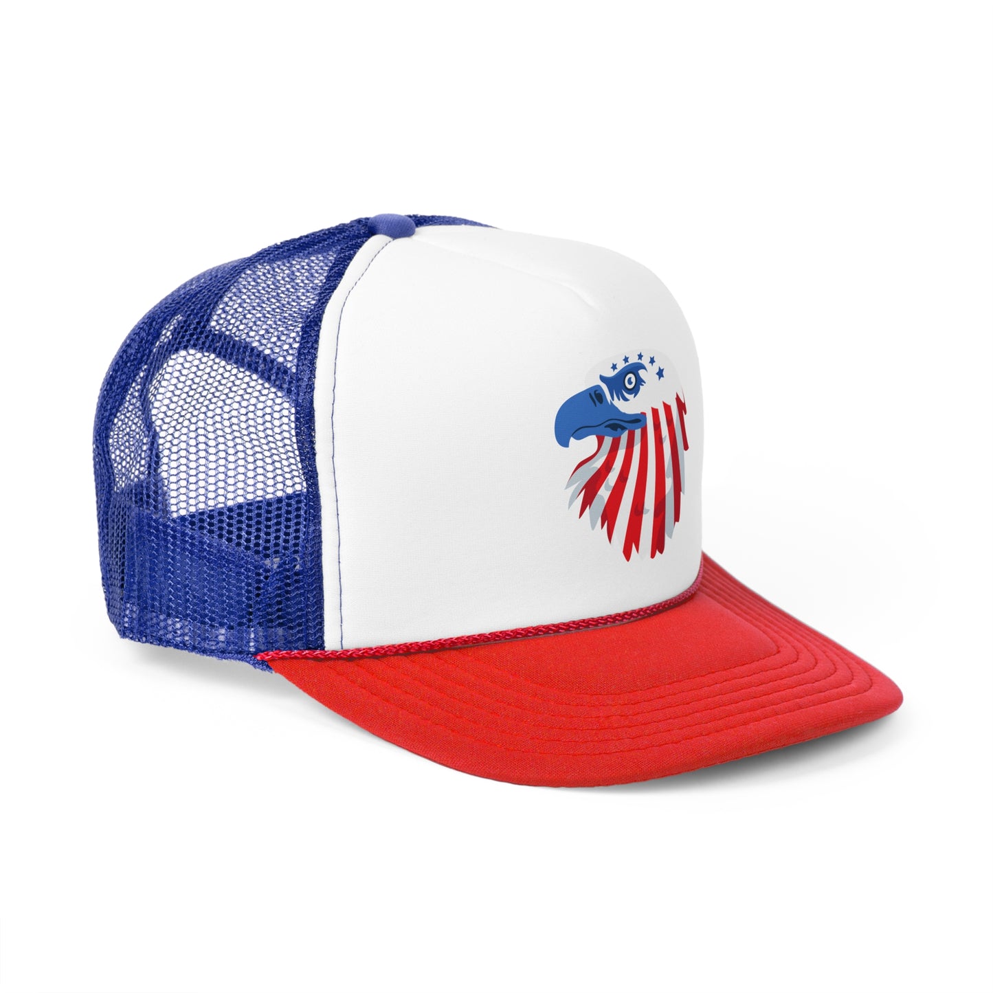 Patriotic Eagle Trucker Cap - Red, White & Blue Snapback Hat