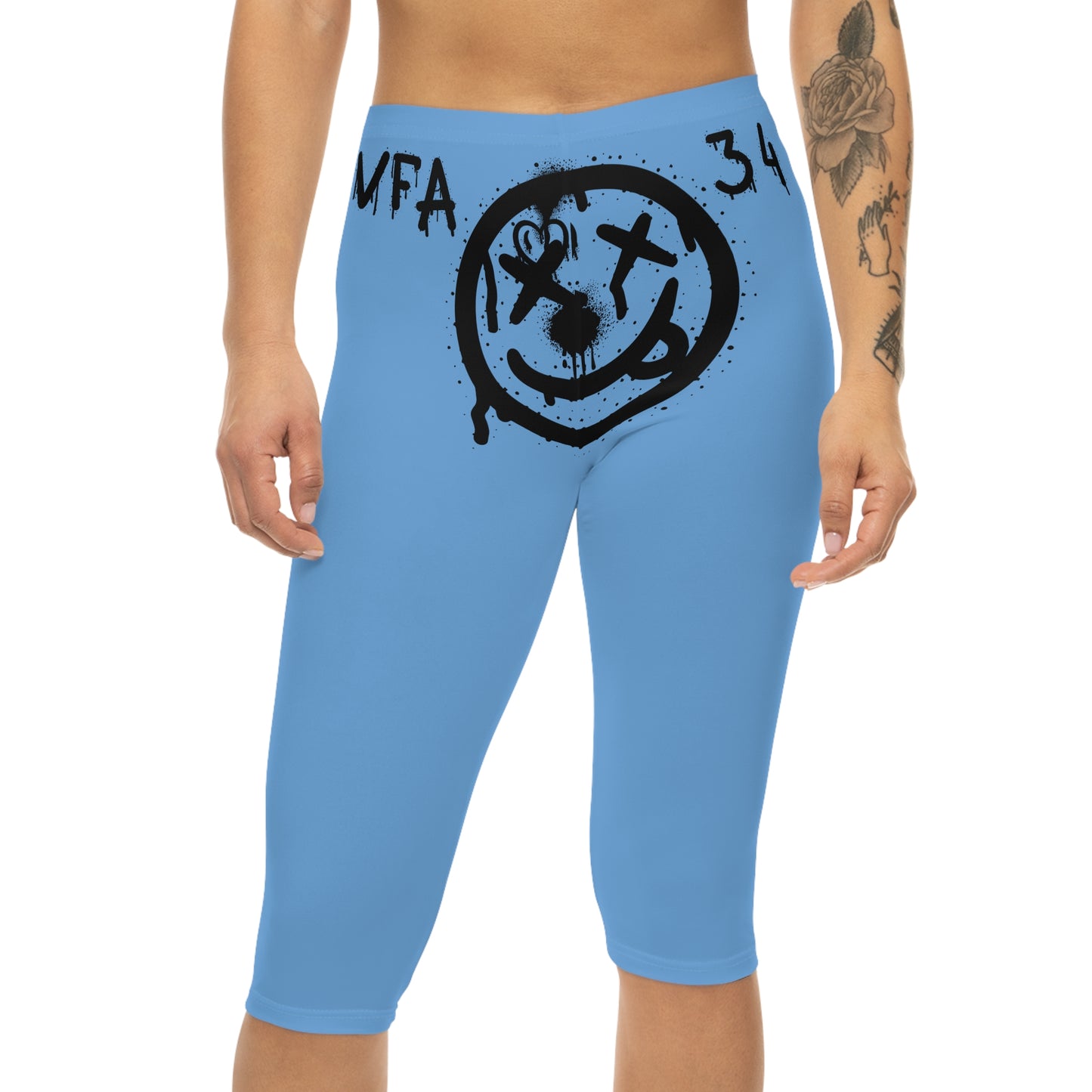 Naval  Stylish Women’s Capri Leggings - Comfortable Activewear for Everyday Wear